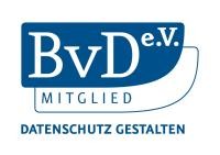 Logo der BvD e.V. Mitglied Datenschutz gestalten