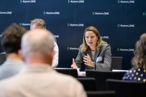 Nicole Matthöfer (Präsidentin CSBW) bei den Pressegesprächen Nicole Matthöfer (Präsidentin CSBW) bei den Pressegesprächen