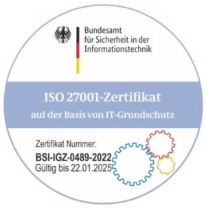 ISO 27001 Zertifikat auf Basis von IT-Grundschutz